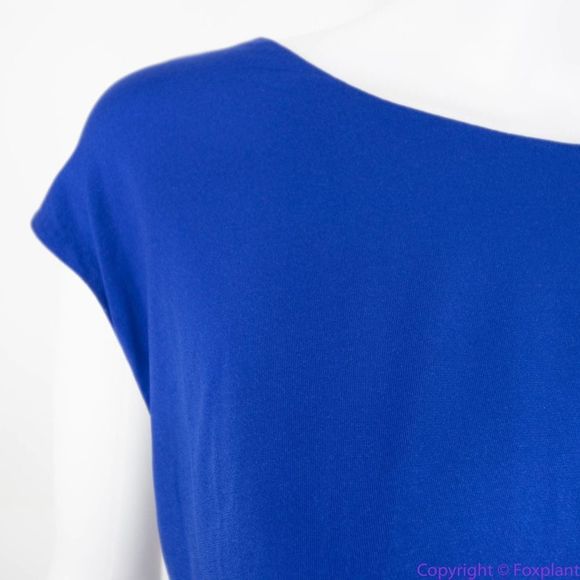 NEW Eloquii royal blue sleeveless ruched bodycon dress, size 22 - Picture 10 of 16